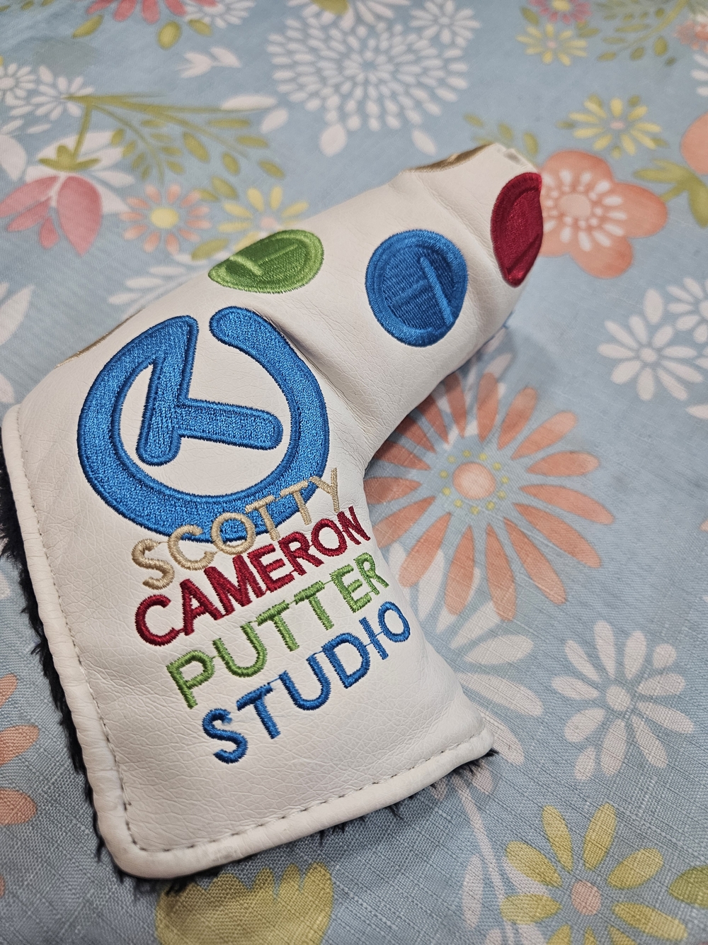 Scotty Cameron Putter Studio White Leather Headcover